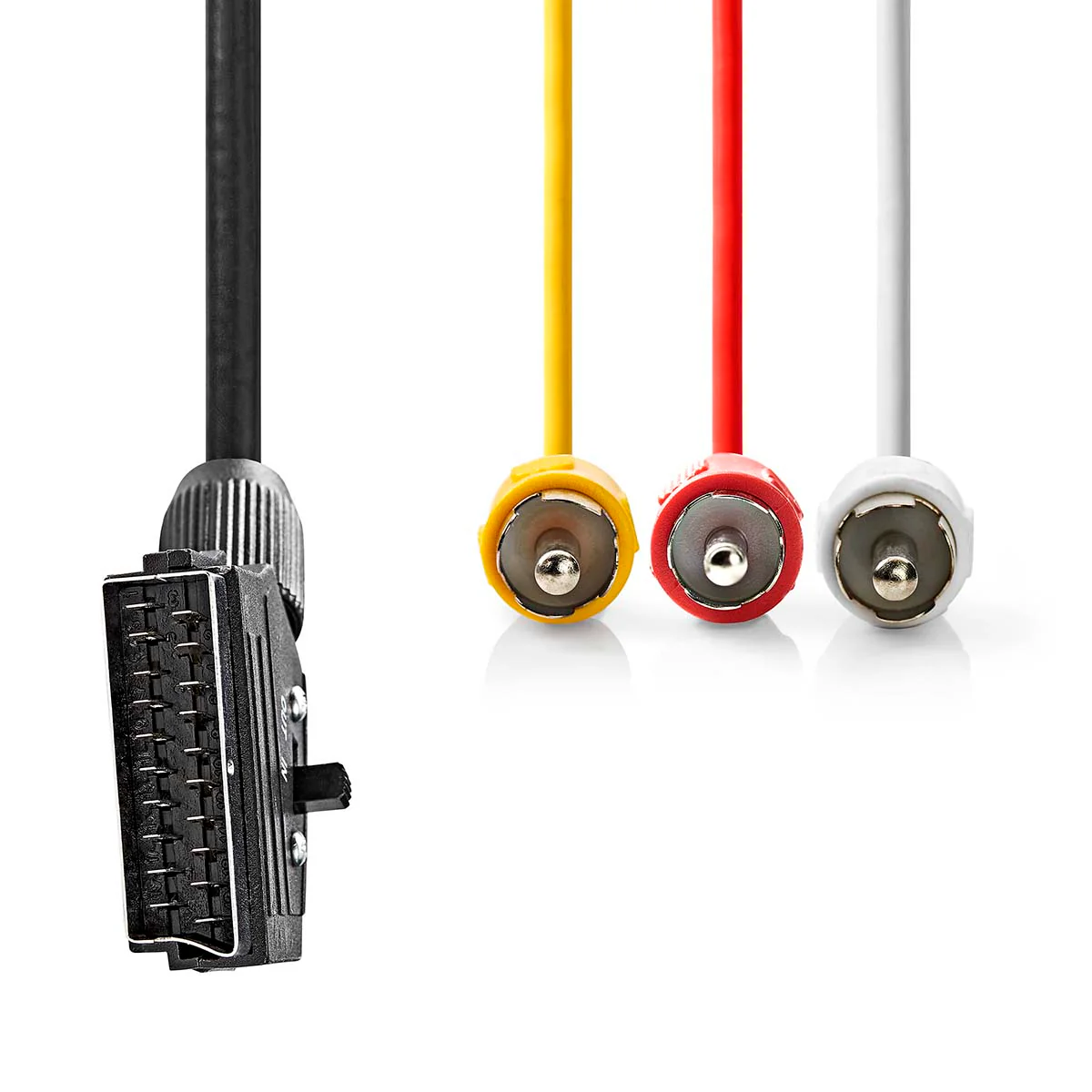 SCART-Kabel SCART Male - 3x RCA Male - Vernikkeld - Image 2