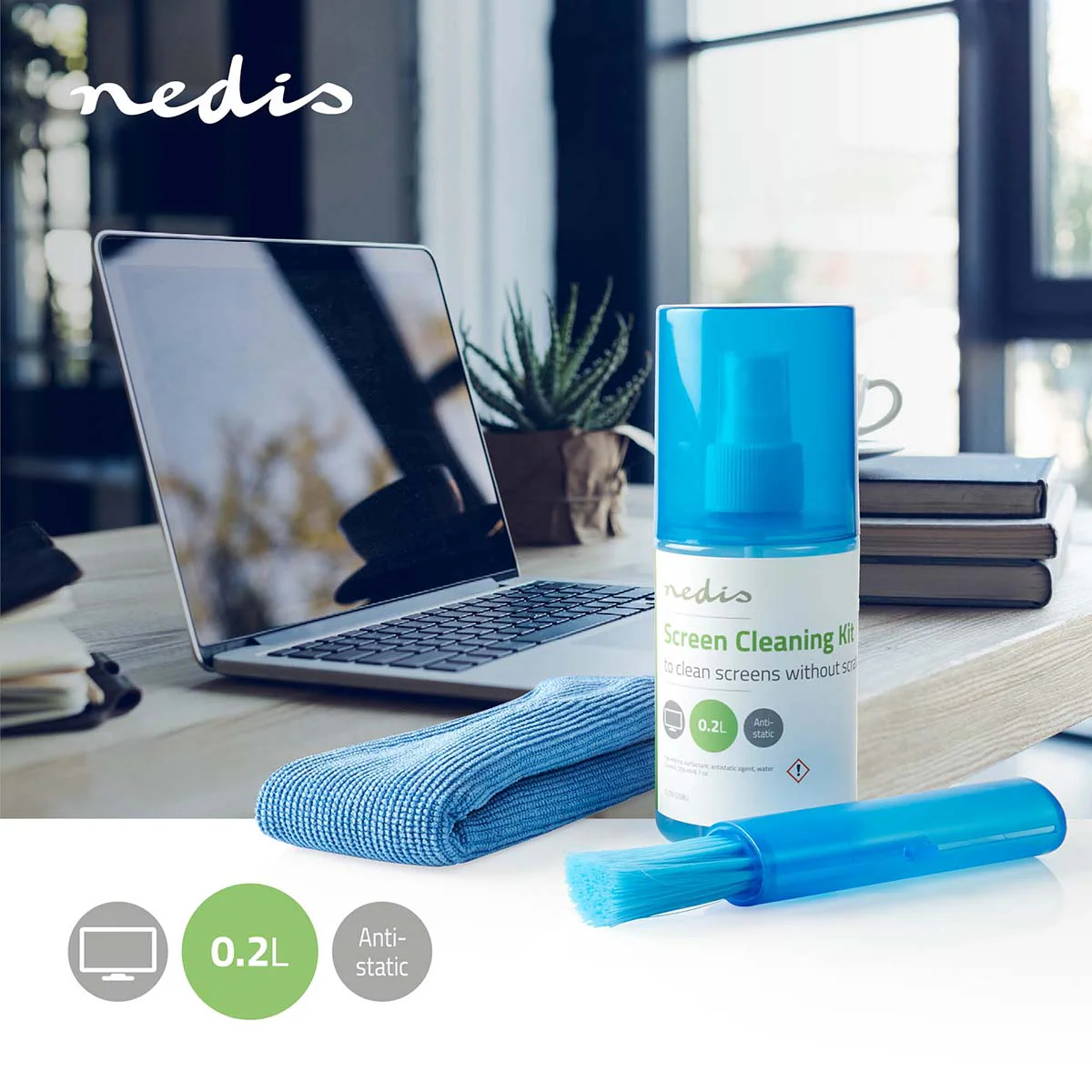 Schermreiniger Spray - 200 ml - Notebook / Smartphone / Tablet / TV-Scherm - Image 3