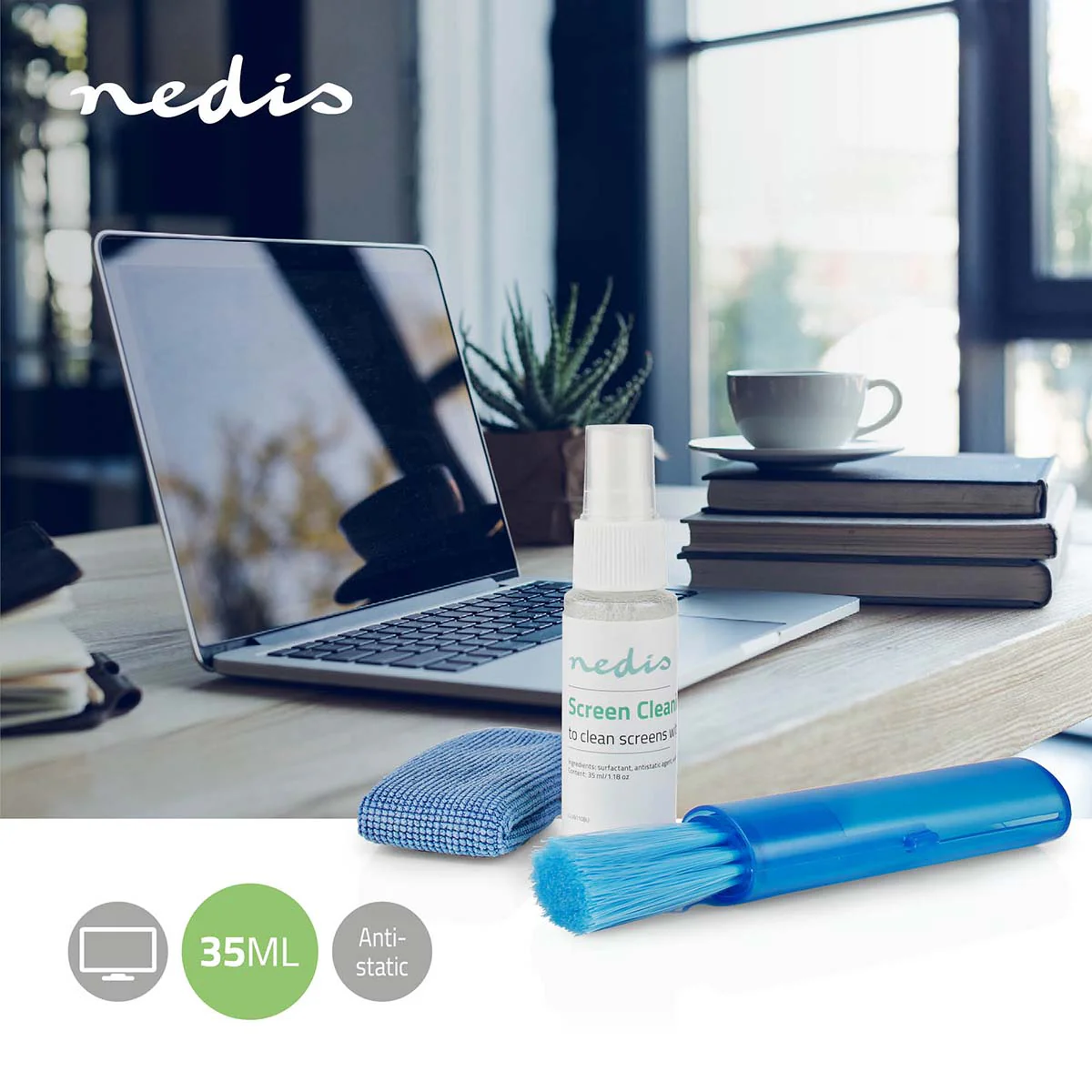 Schermreiniger Spray - 35 ml - Notebook / Smartphone / Tablet / TV-Scherm - Image 4