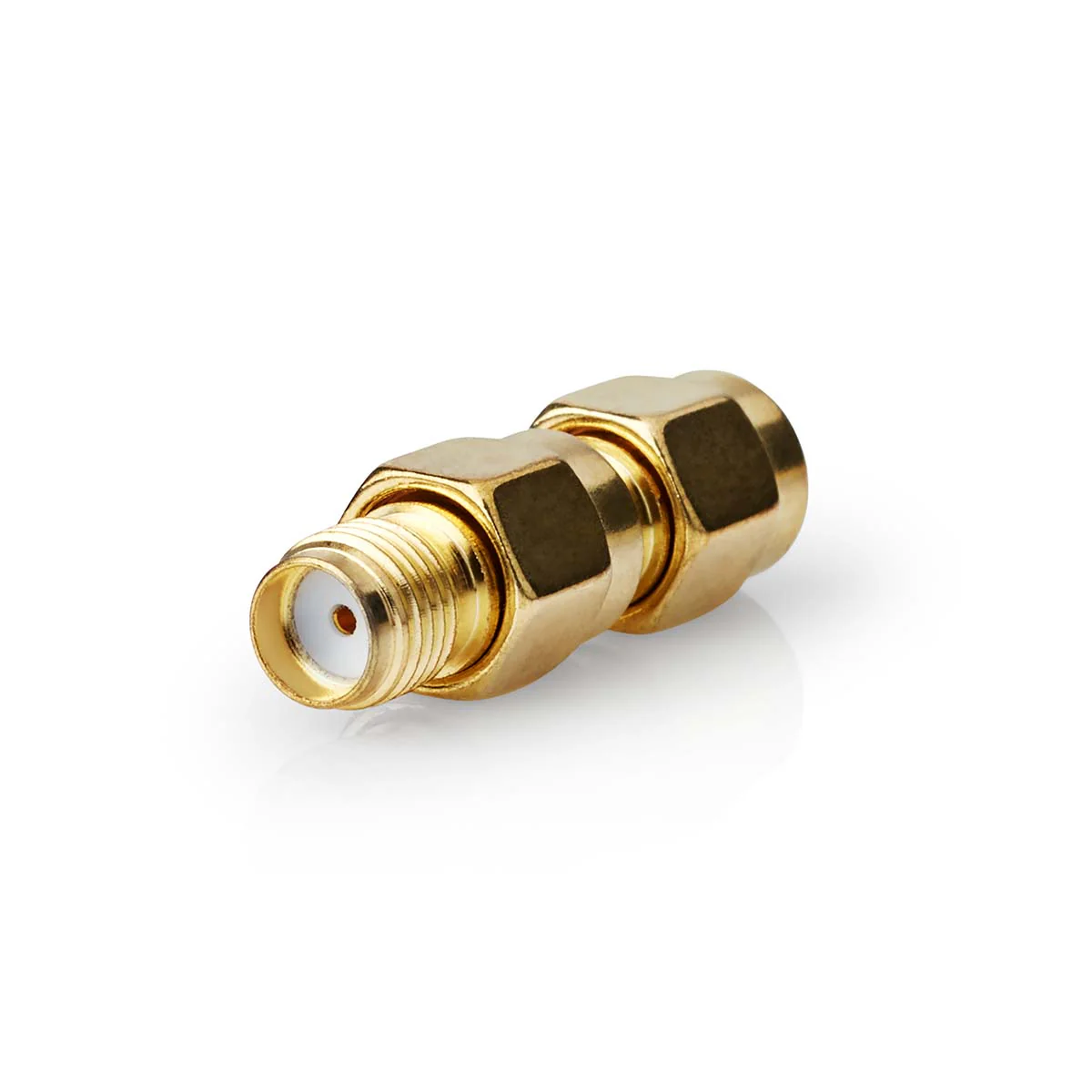SMA-Adapter SMA Male Omgekeerde Polariteit - SMA Female - Verguld