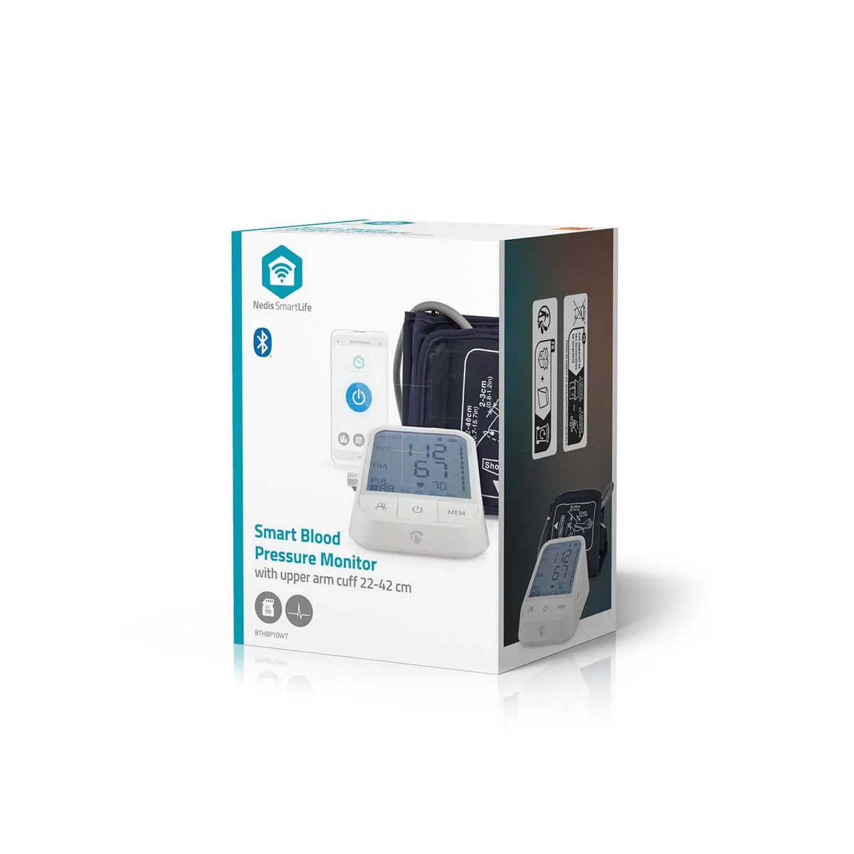 SmartLife Bloeddrukmeter Arm - Bluetooth® - LCD - Image 12