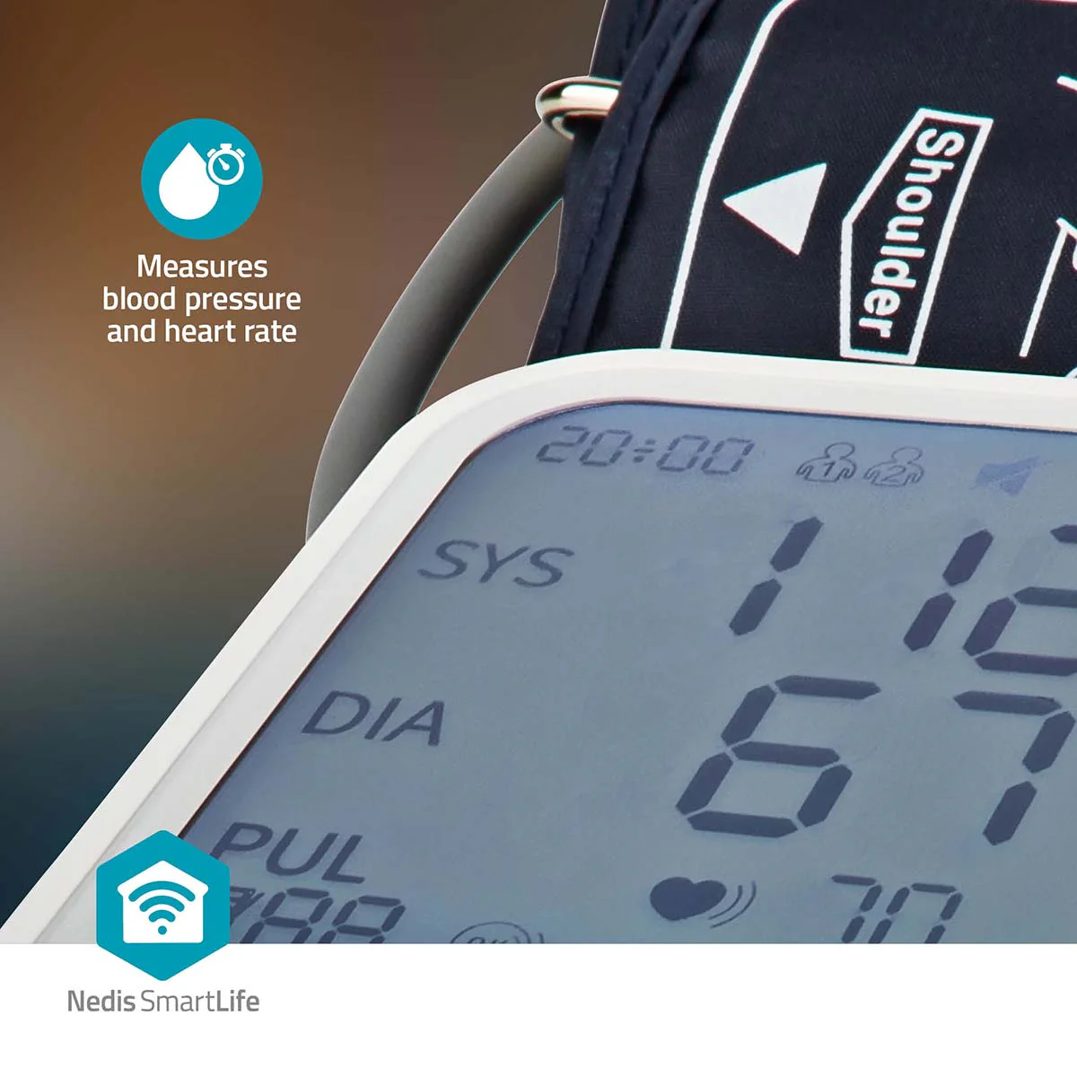 SmartLife Bloeddrukmeter Arm - Bluetooth® - LCD - Image 8