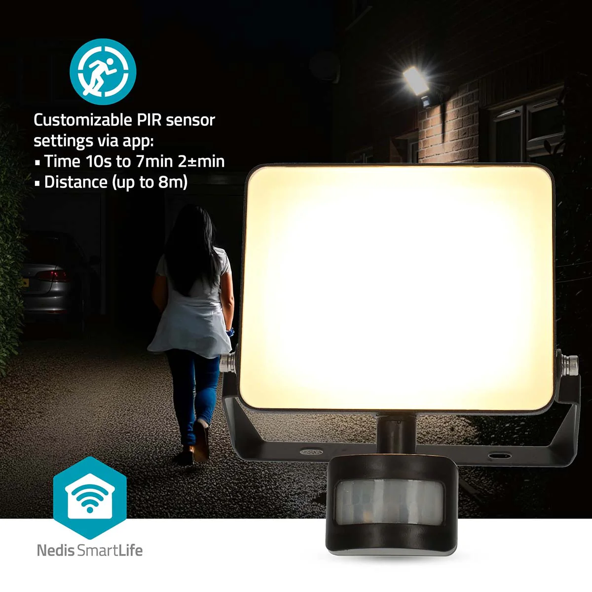 Smartlife Buitenlamp Bewegingssensor - 1620 lm - Wi-Fi - Image 10