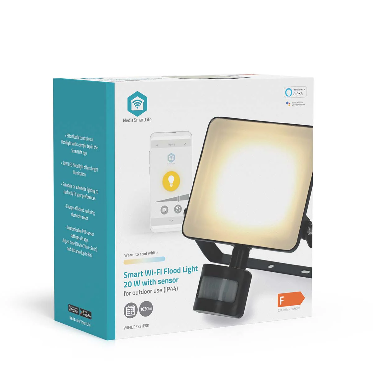 Smartlife Buitenlamp Bewegingssensor - 1620 lm - Wi-Fi - Image 15