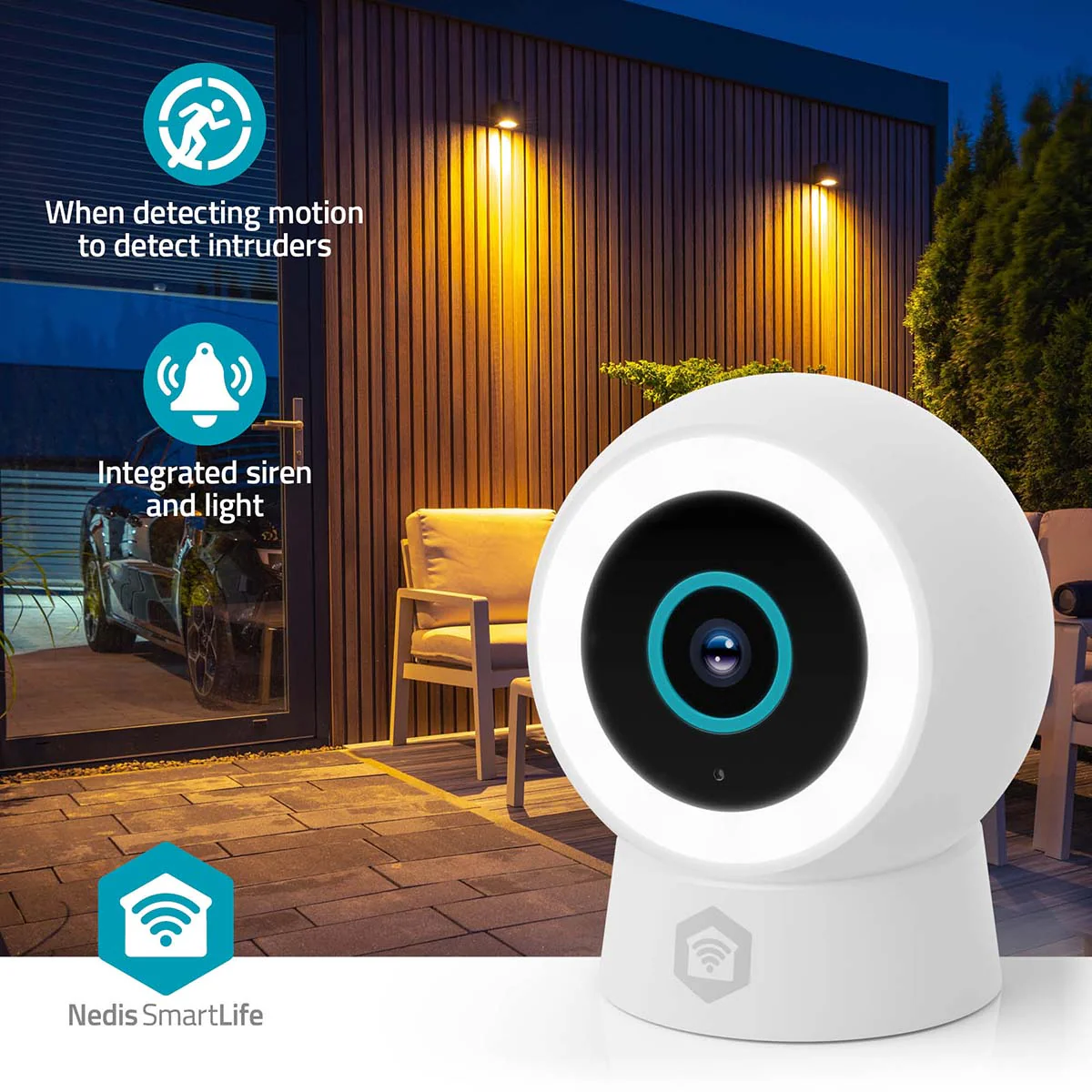 SmartLife Camera voor Buiten Spotlight - 3MP Full HD 1296p - IP65 - Image 11