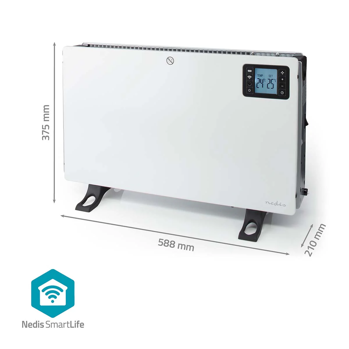SmartLife Convectorkachel 2000W - 3 Warmte Standen - LCD - Image 10
