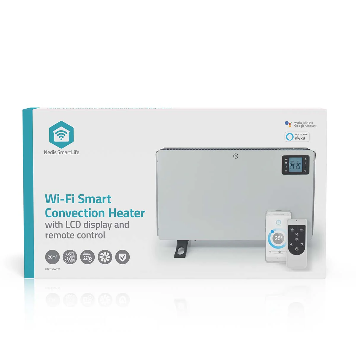 SmartLife Convectorkachel 2000W - 3 Warmte Standen - LCD - Image 12