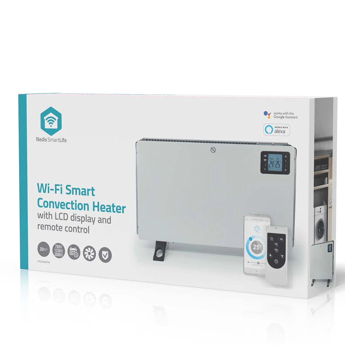 SmartLife Convectorkachel 2000W - 3 Warmte Standen - LCD - Image 13