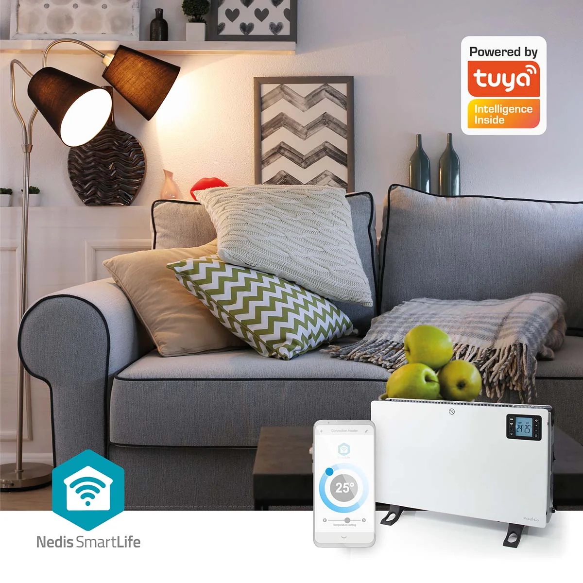 SmartLife Convectorkachel 2000W - 3 Warmte Standen - LCD - Image 8