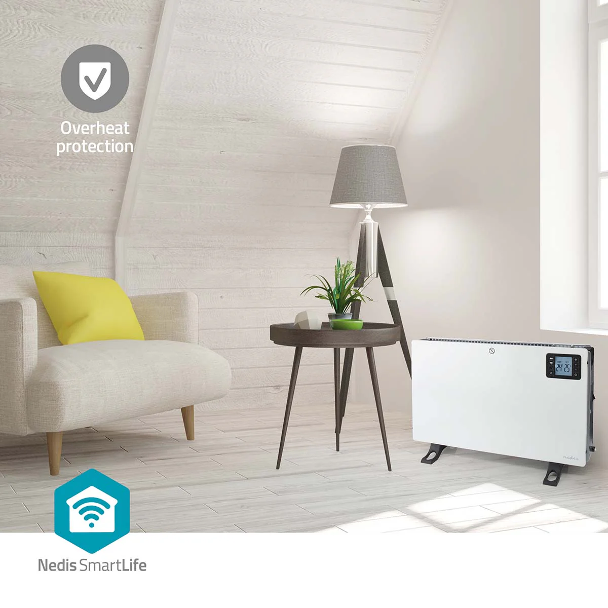 SmartLife Convectorkachel 2000W - 3 Warmte Standen - LCD - Image 9