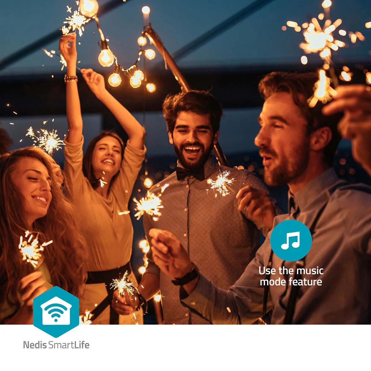 SmartLife Decoratieve Verlichting Feestverlichting - Wi-Fi - Warm Wit - Image 10