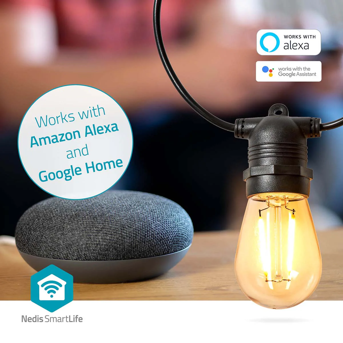 SmartLife Decoratieve Verlichting Feestverlichting - Wi-Fi - Warm Wit - Image 7