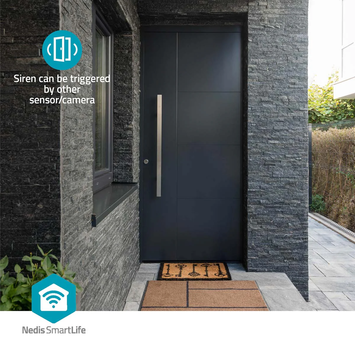 Nedis WIFIDB11CWT - Slimme draadloze deurbel met plug-in bel en sirenefunctie - Regelbaar volume - Wit - Image 9