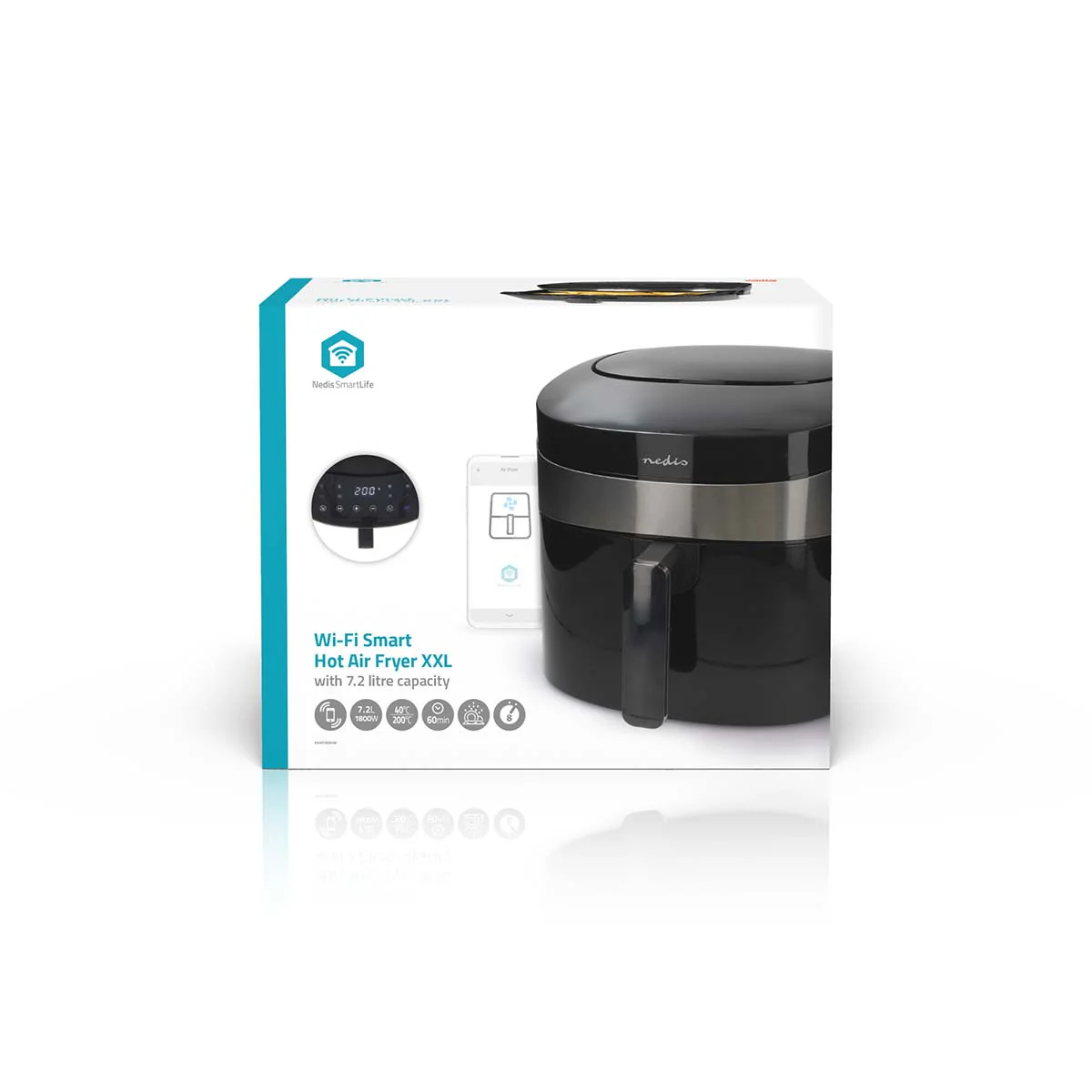 SmartLife Heteluchtfriteuse Wi-Fi - 7,2l - Tijdschakelaar: 1u - Image 13