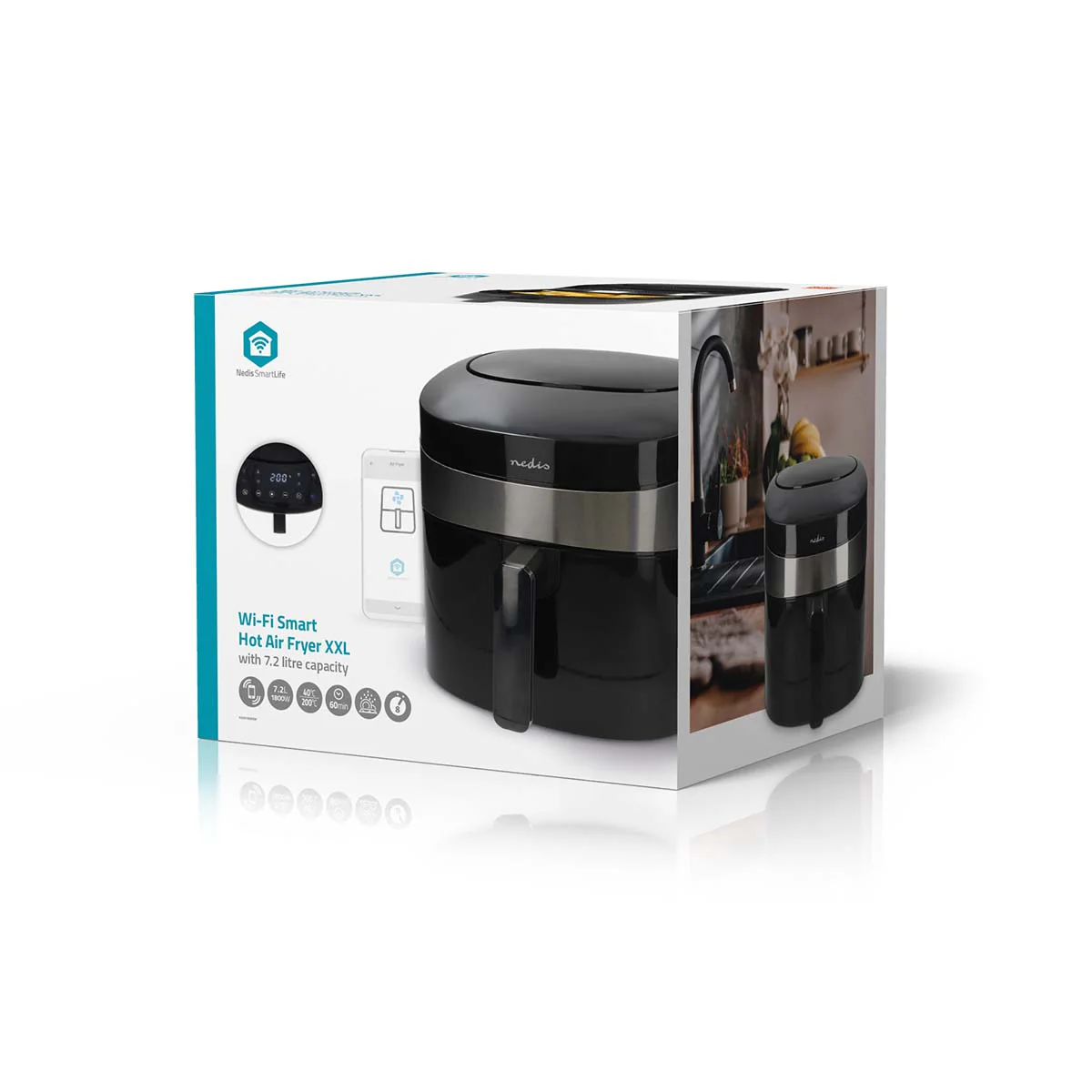 SmartLife Heteluchtfriteuse Wi-Fi - 7,2l - Tijdschakelaar: 1u - Image 14