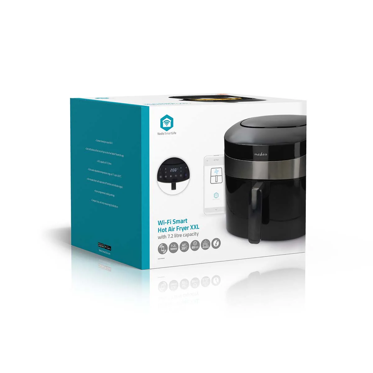 SmartLife Heteluchtfriteuse Wi-Fi - 7,2l - Tijdschakelaar: 1u - Image 15