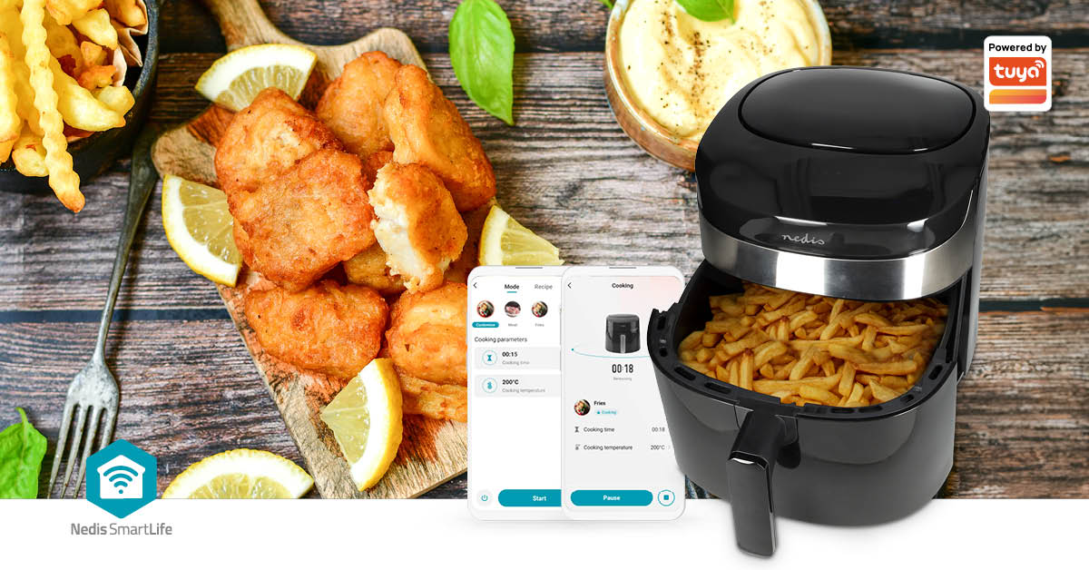 SmartLife Heteluchtfriteuse Wi-Fi - 7,2l - Tijdschakelaar: 1u - Image 17