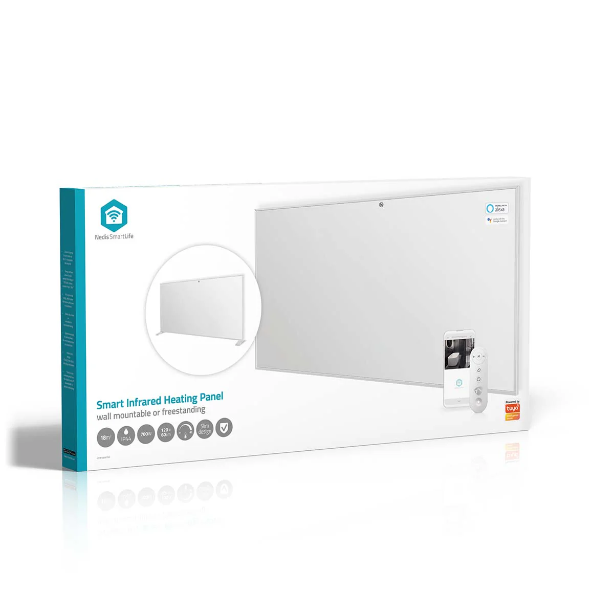 SmartLife Infrarood verwarmingspaneel 700W - Instelbare thermostaat - Afstandsbediening - Image 15