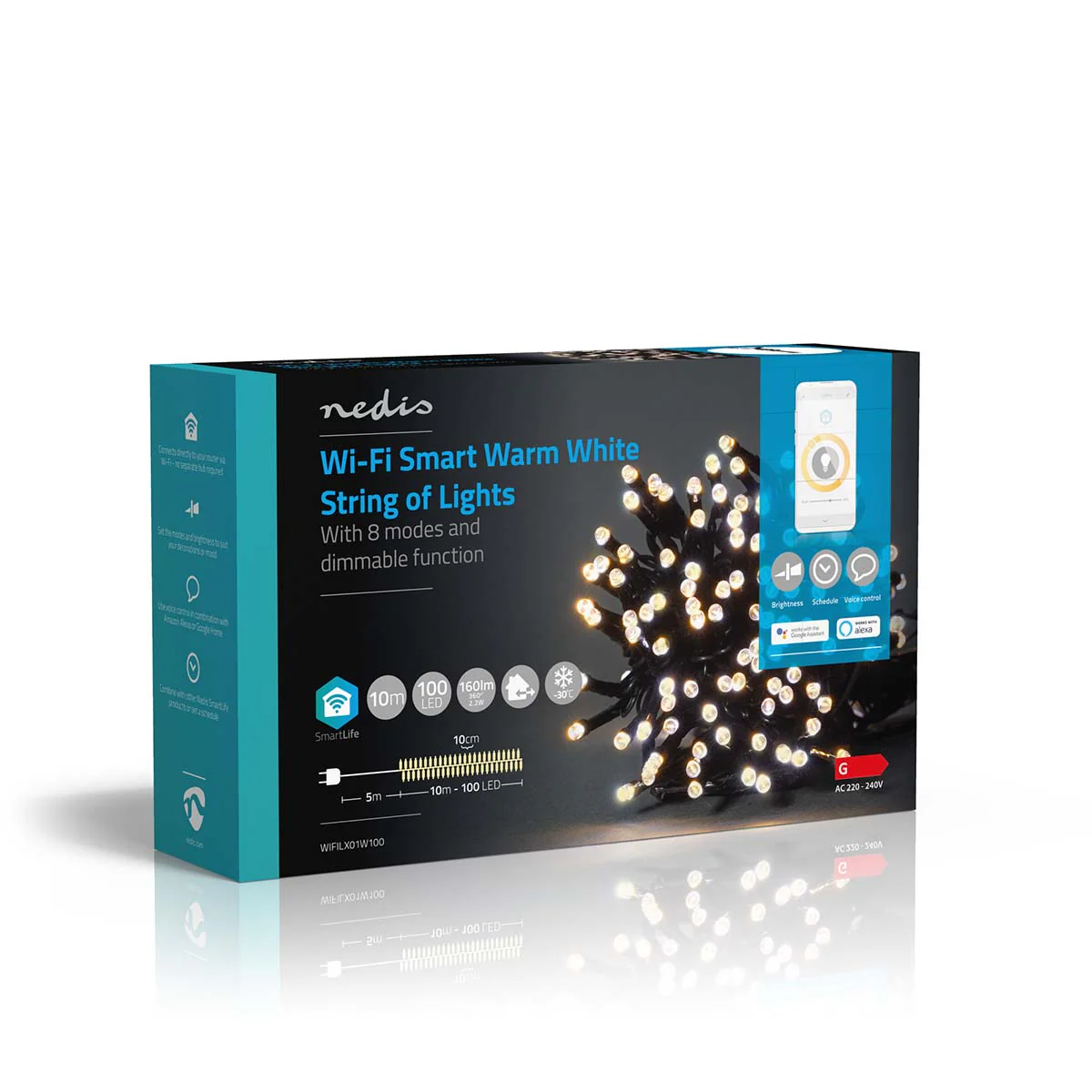 SmartLife-kerstverlichting Koord - Wi-Fi - Warm Wit - Image 10