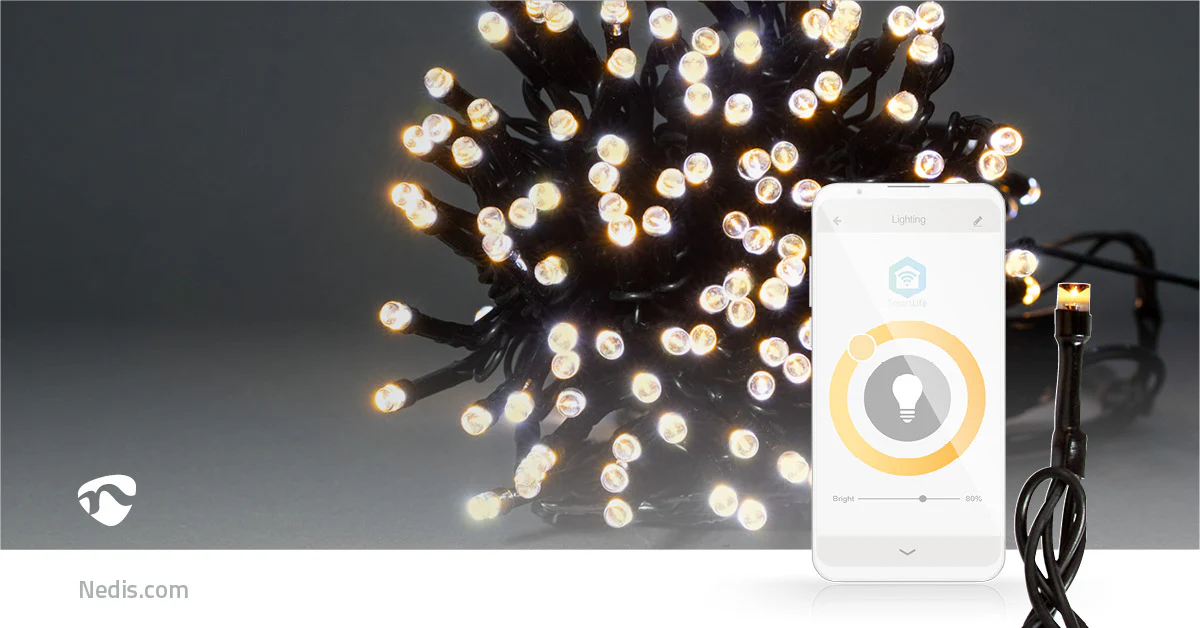 SmartLife-kerstverlichting Koord - Wi-Fi - Warm Wit - Image 12