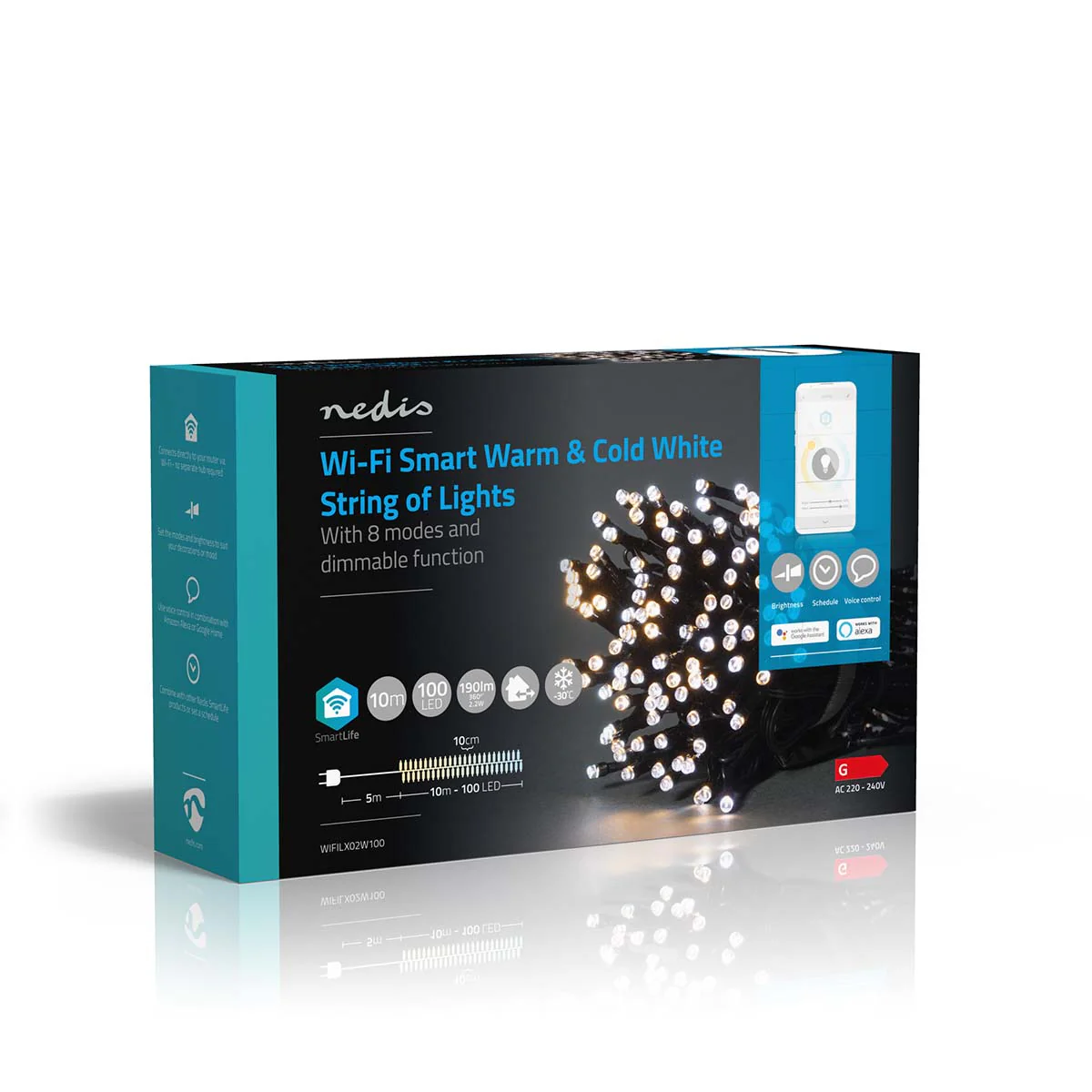 SmartLife-kerstverlichting Koord - Wi-Fi - Warm tot Koel Wit - Image 11