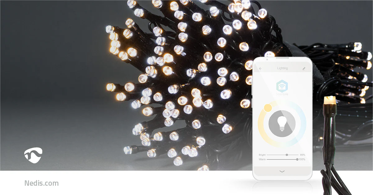 SmartLife-kerstverlichting Koord - Wi-Fi - Warm tot Koel Wit - Image 13