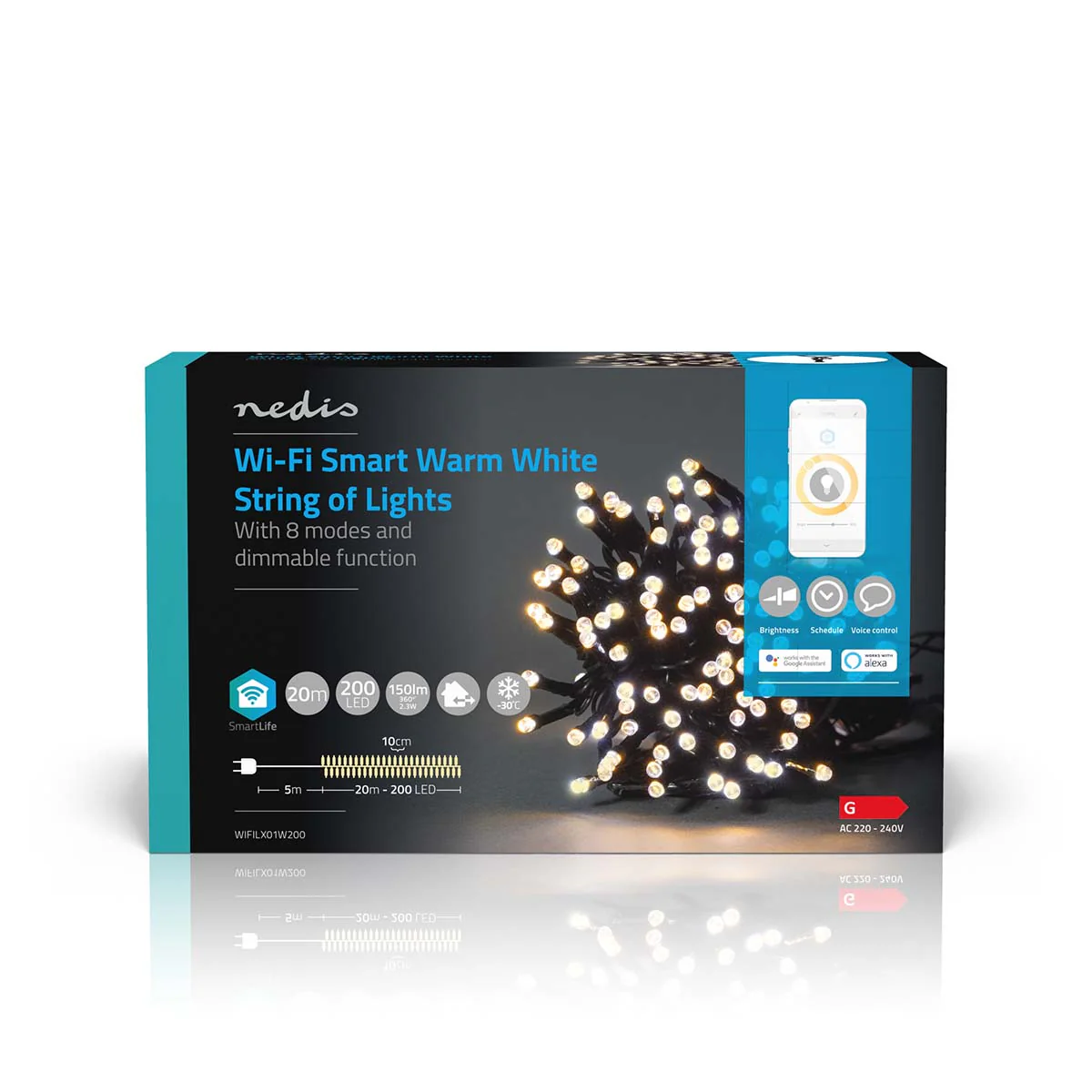 SmartLife-kerstverlichting Koord - Wi-Fi - Warm Wit - Image 14