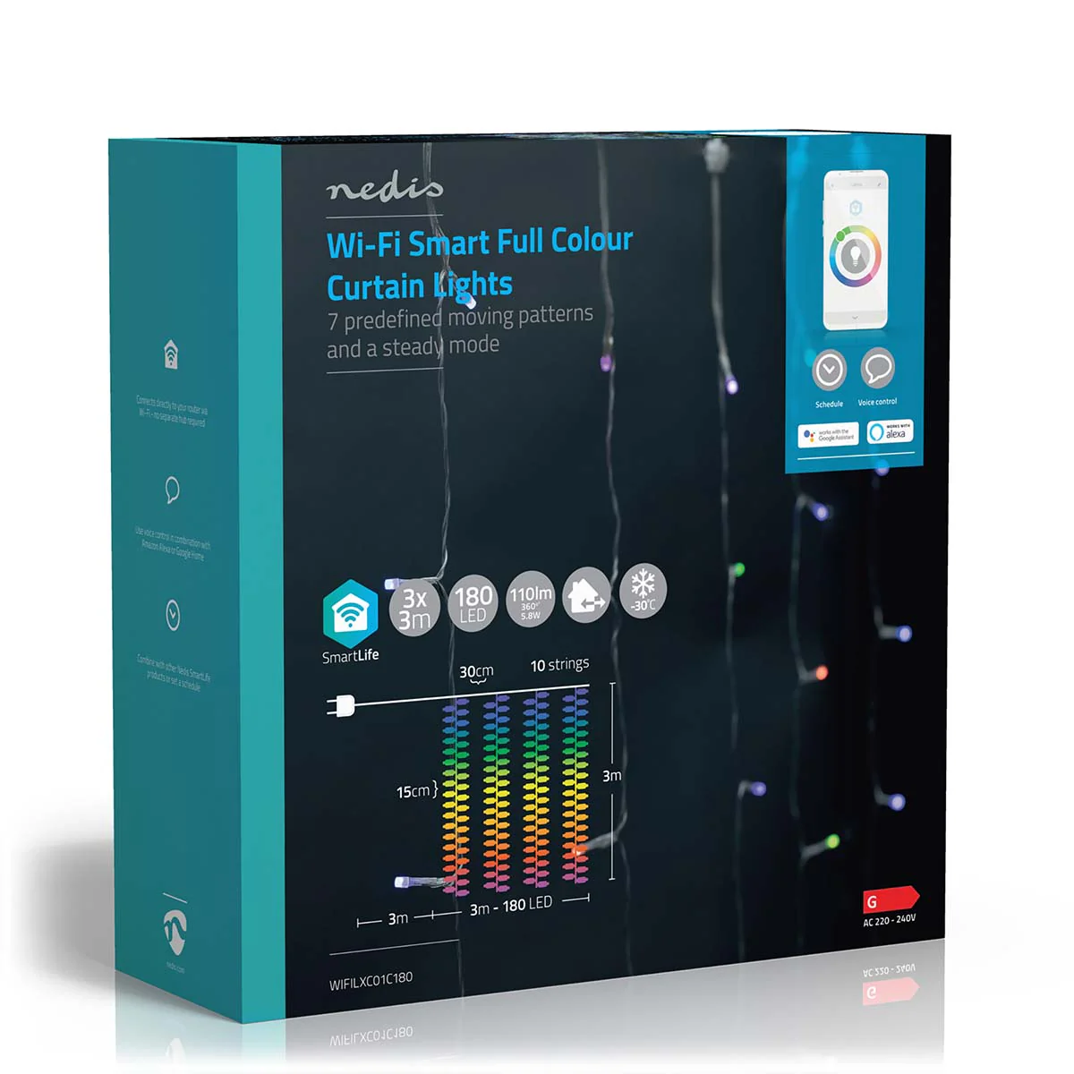 SmartLife-kerstverlichting Gordijn - Wi-Fi - RGB - Image 11