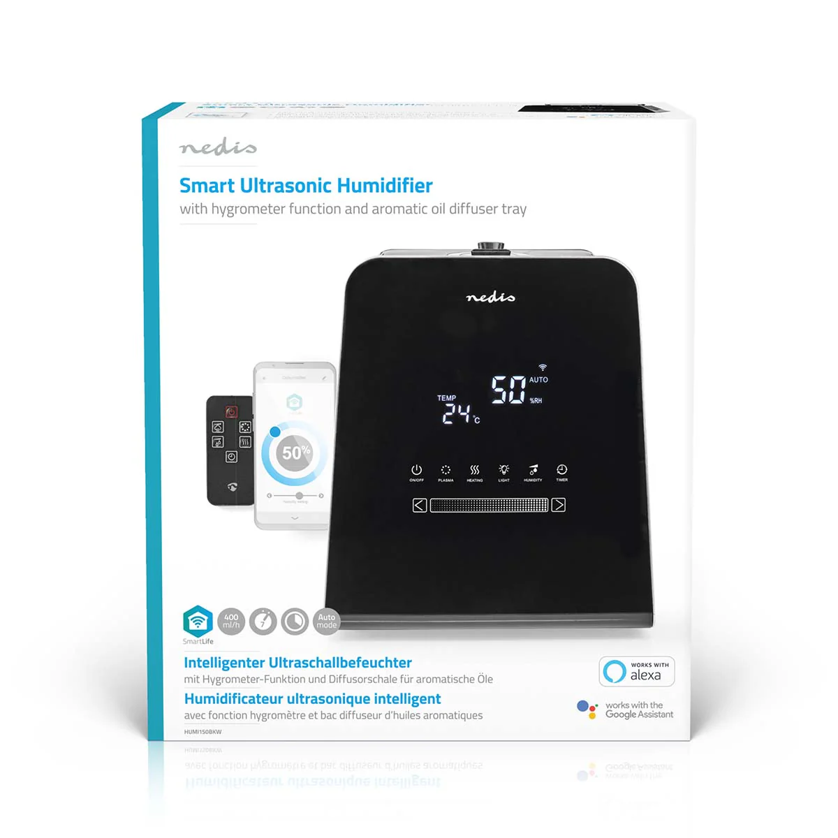 SmartLife Luchtbevochtiger 110W - Met Koele en Warme mist - 5.5l - Image 17
