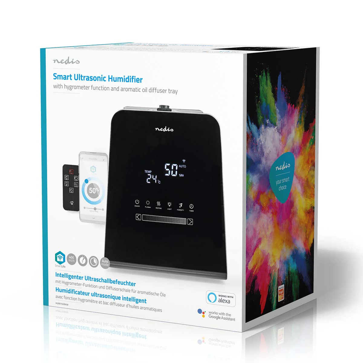 SmartLife Luchtbevochtiger 110W - Met Koele en Warme mist - 5.5l - Image 18