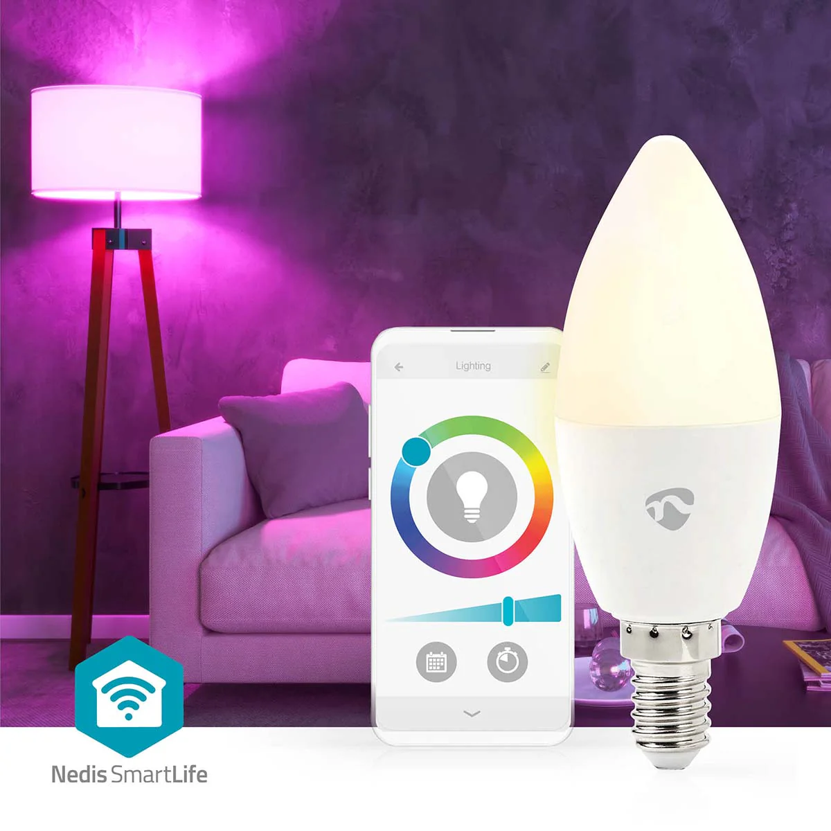 SmartLife Multicolour Lamp E14 - 470 lm - 4.90W - Image 10