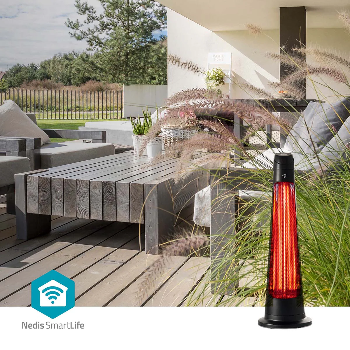SmartLife Patio Verwarmer Wi-Fi - 1200W - 2 Warmte Standen - Image 8