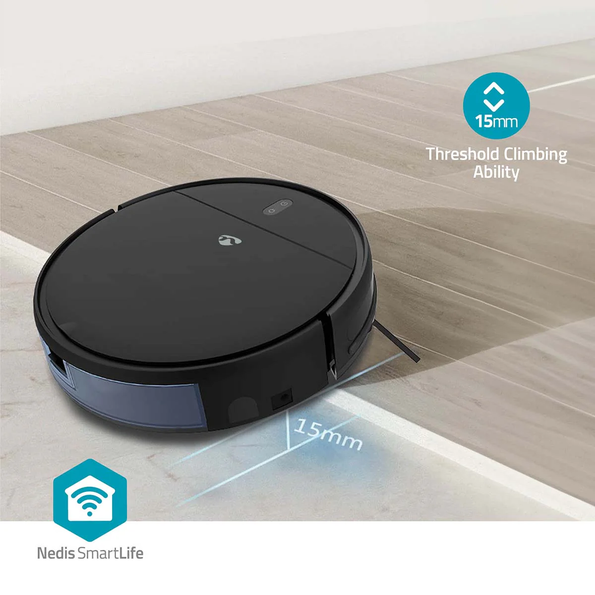 SmartLife Robotstofzuiger Navigatiemethode: Willekeurig - Wi-Fi - Capaciteit opvangreservoir: 0.2l - Image 16