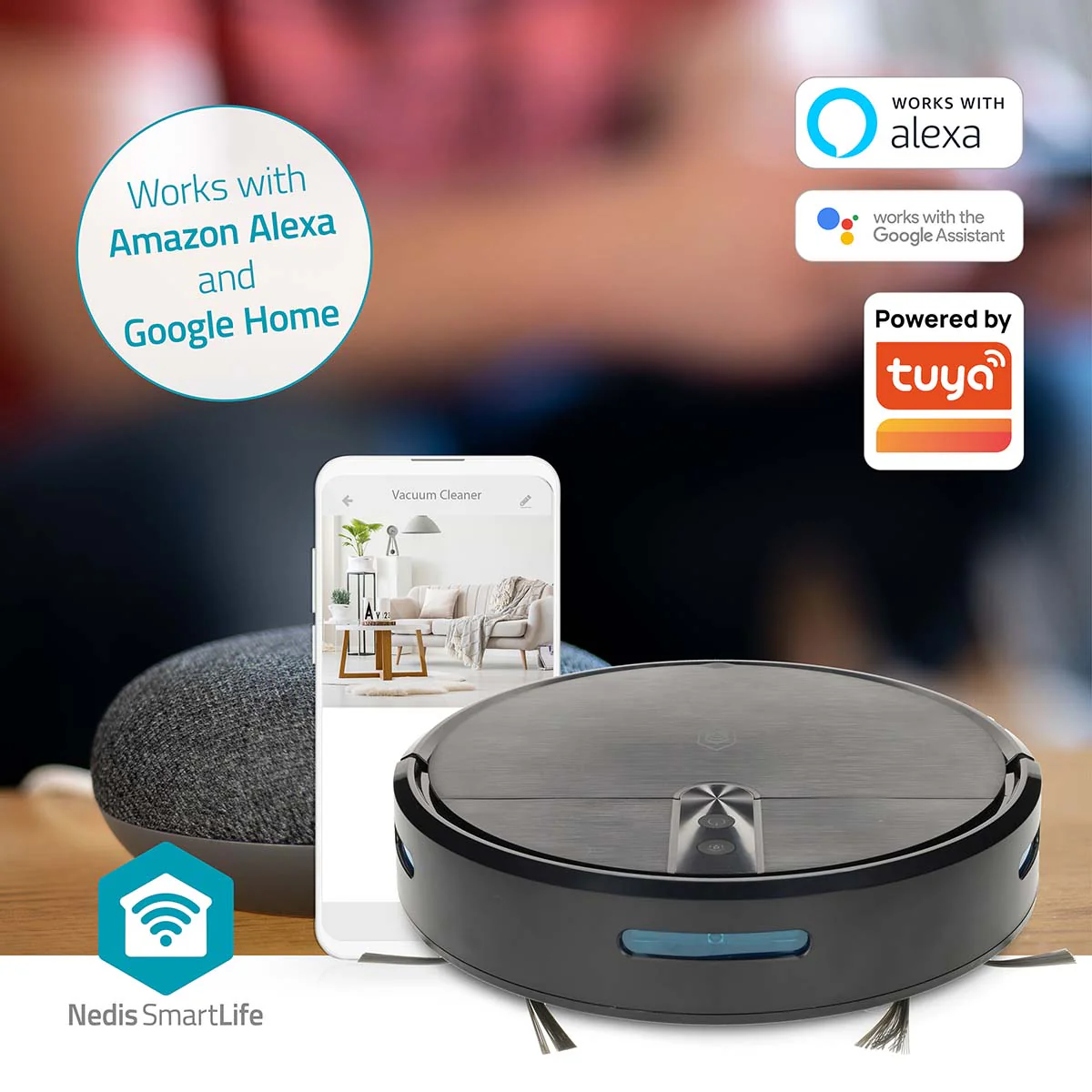 SmartLife Robotstofzuiger Navigatiemethode: Willekeurig - Wi-Fi - Capaciteit opvangreservoir: 0.6l - Image 10