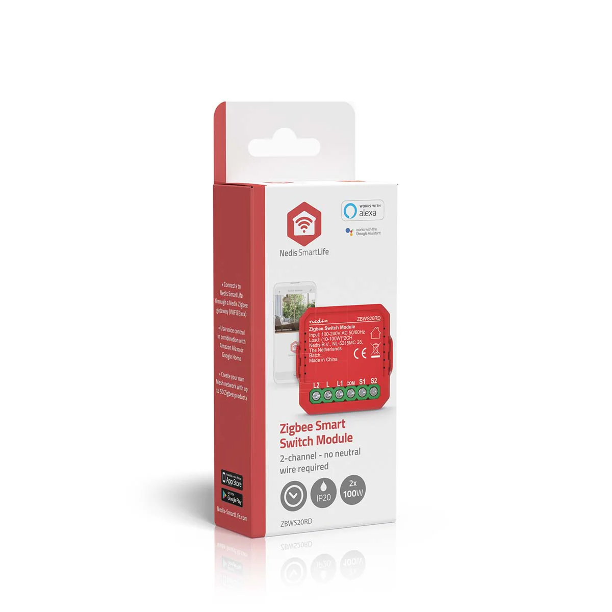 SmartLife inbouwmodule Dubbele schakelaar - 2 x 100W - Kroonsteen - Image 8