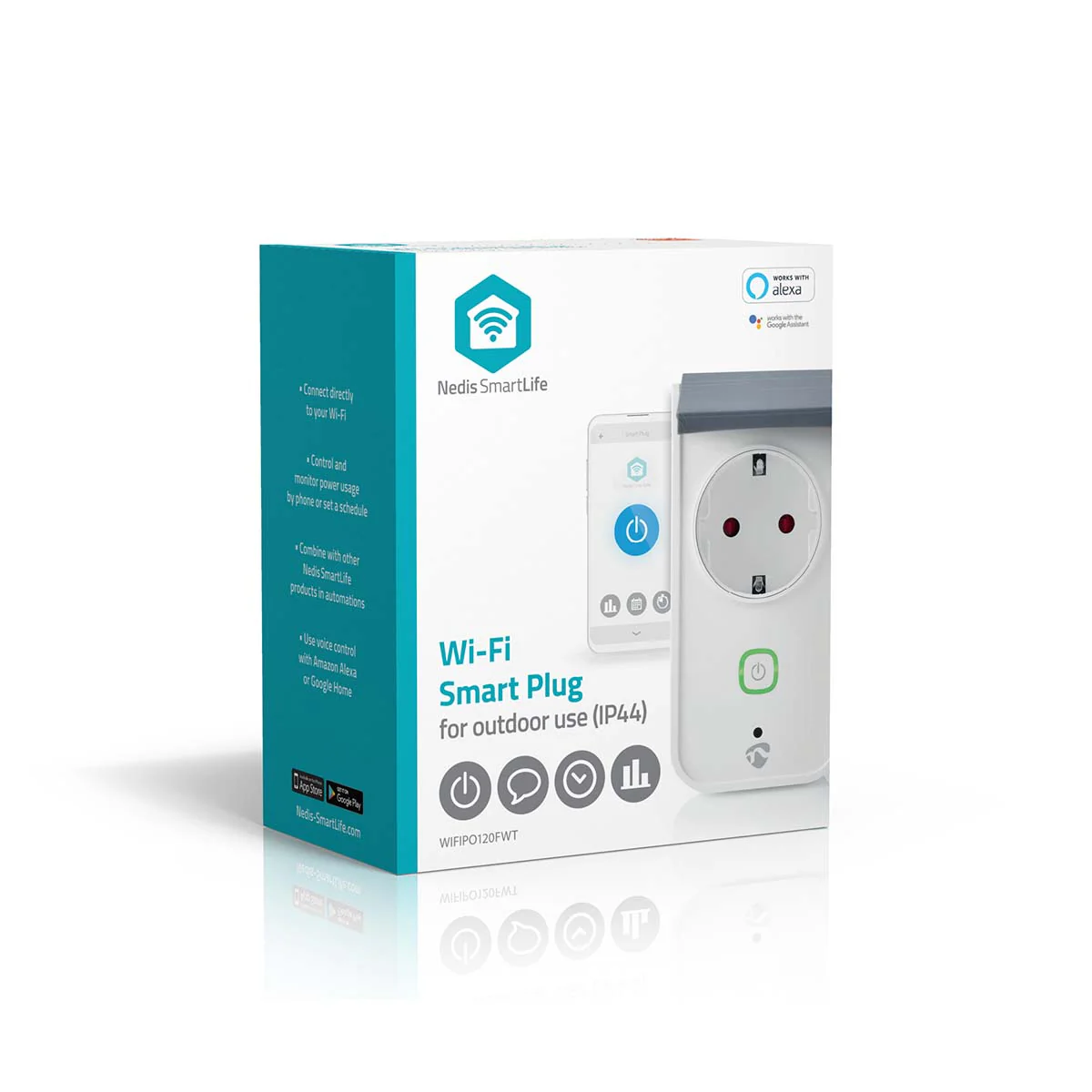 SmartLife Slimme Stekker IP44 - Energiemeter - 3680W - Image 20