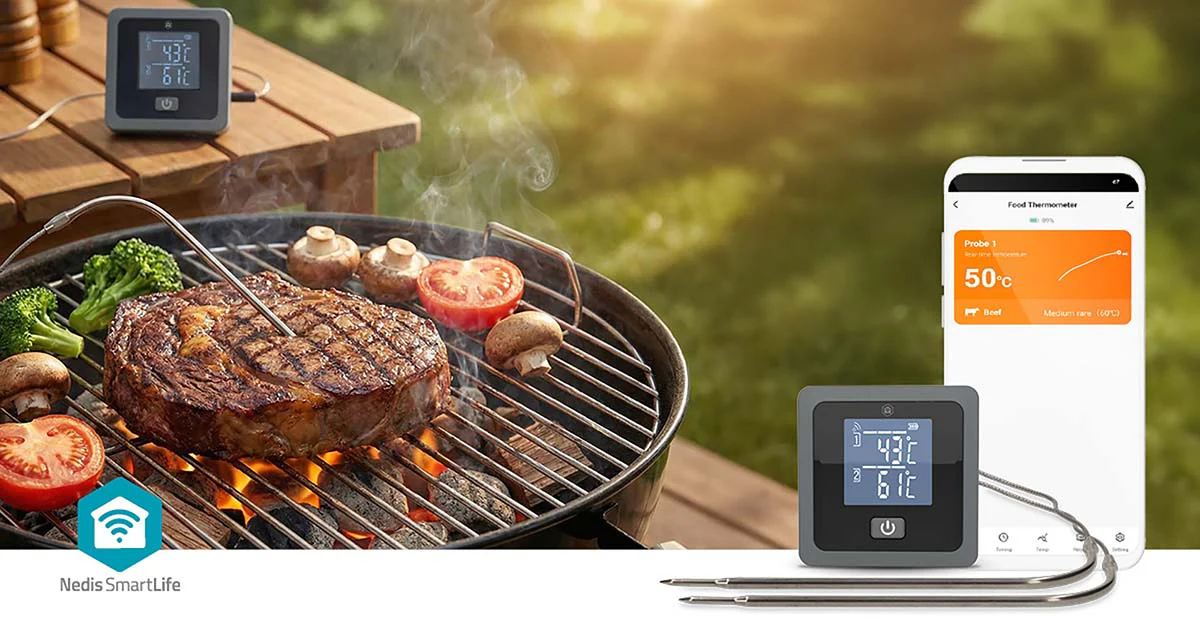 SmartLife vleesthermometer Buzzer / Push melding - Bluetooth® - Timer - Image 14