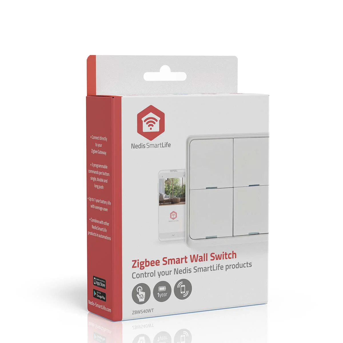SmartLife Wandschakelaar Muurmontage - Android™ / IOS - Kunststof - Image 14