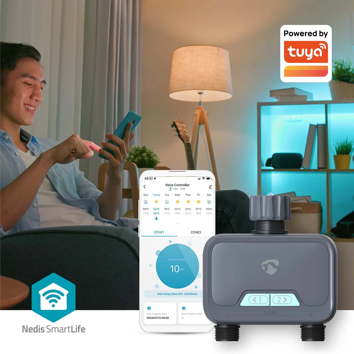 SmartLife Water Control Bluetooth® - Batterij Gevoed - IP54 - Image 7