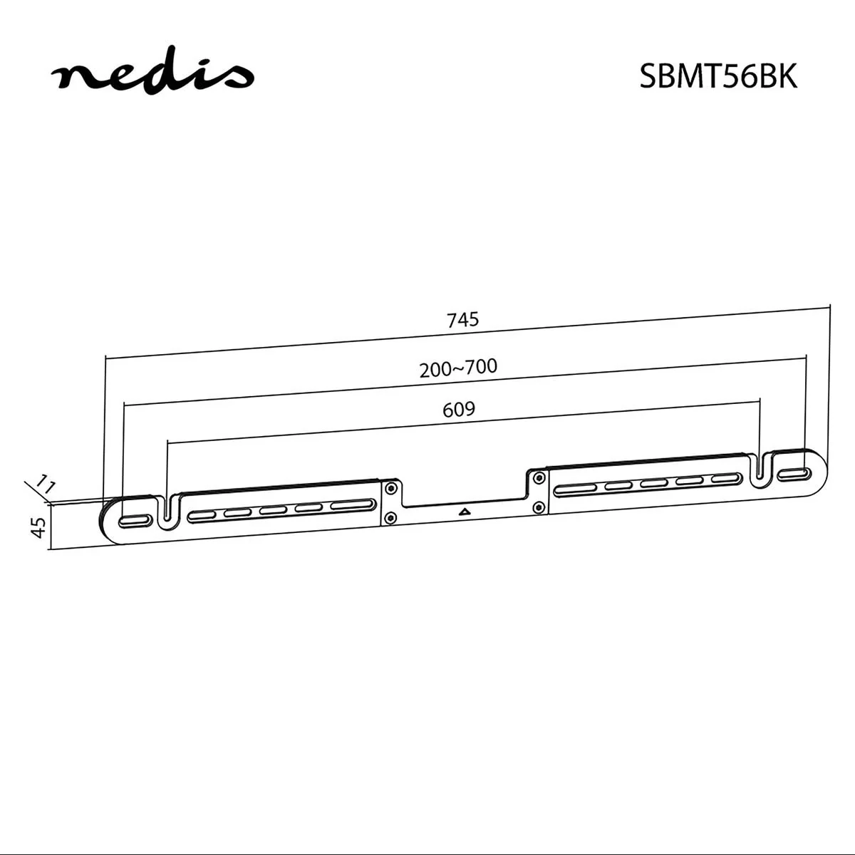 Soundbar Beugel Geschikt voor: Sonos® Arc⢠- Wand - 10 kg - Image 14