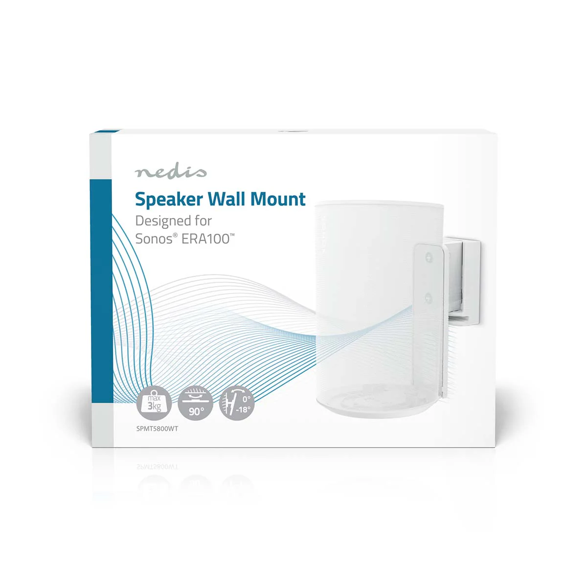 Speakerbeugel Geschikt voor: Sonos® Era100 - Wand - 3 kg - Image 13