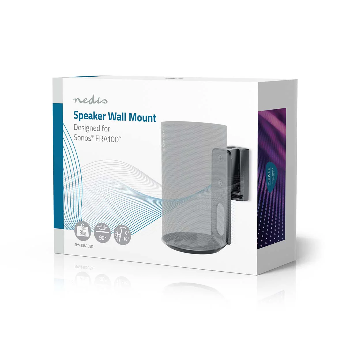 Speakerbeugel Geschikt voor: Sonos® Era100 - Wand - 3 kg - Image 9
