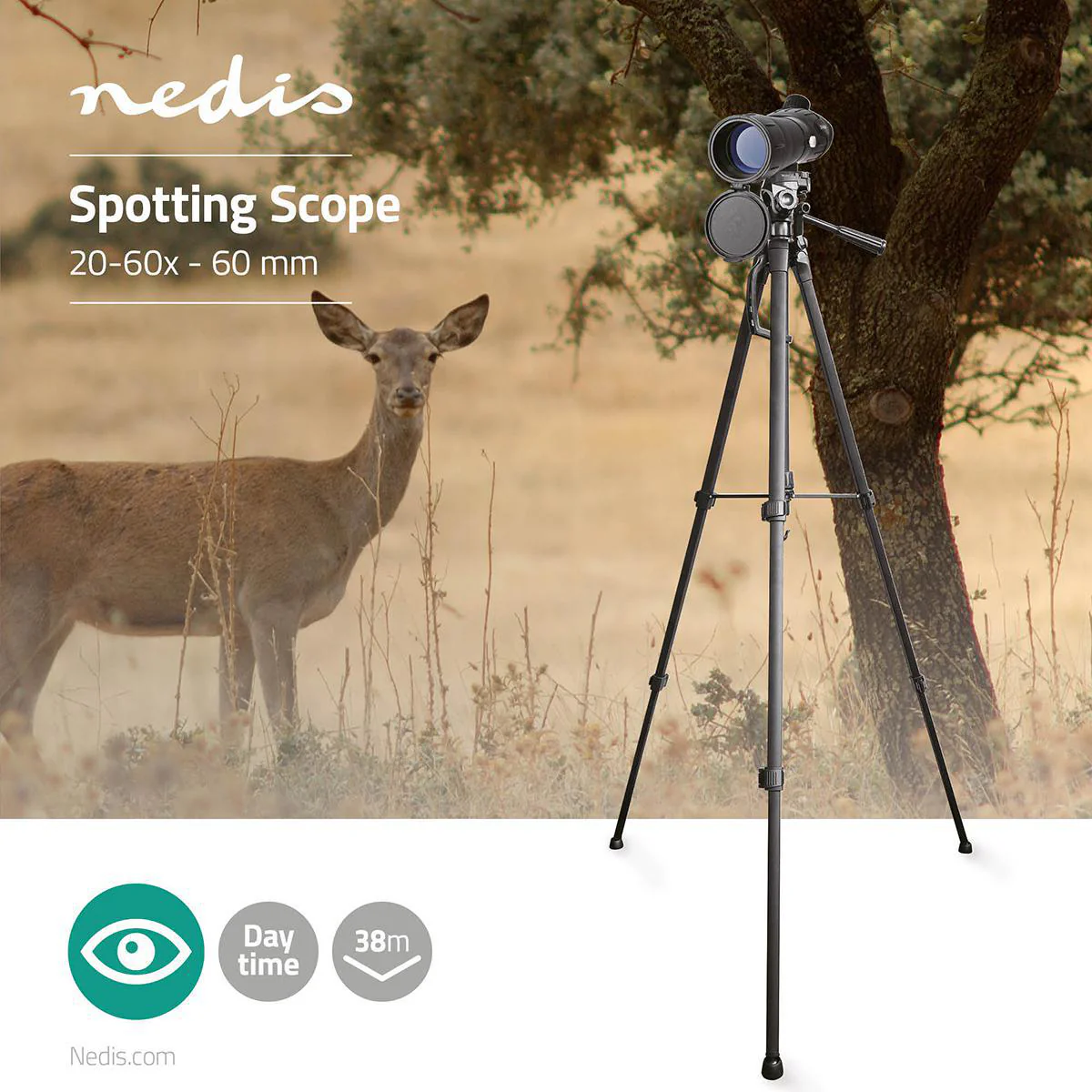 Spotting Scope Vergrotingsbereik: 20-60 - Diameter objectieflens: 60 mm - Gezichtsveld: 38m - Image 12