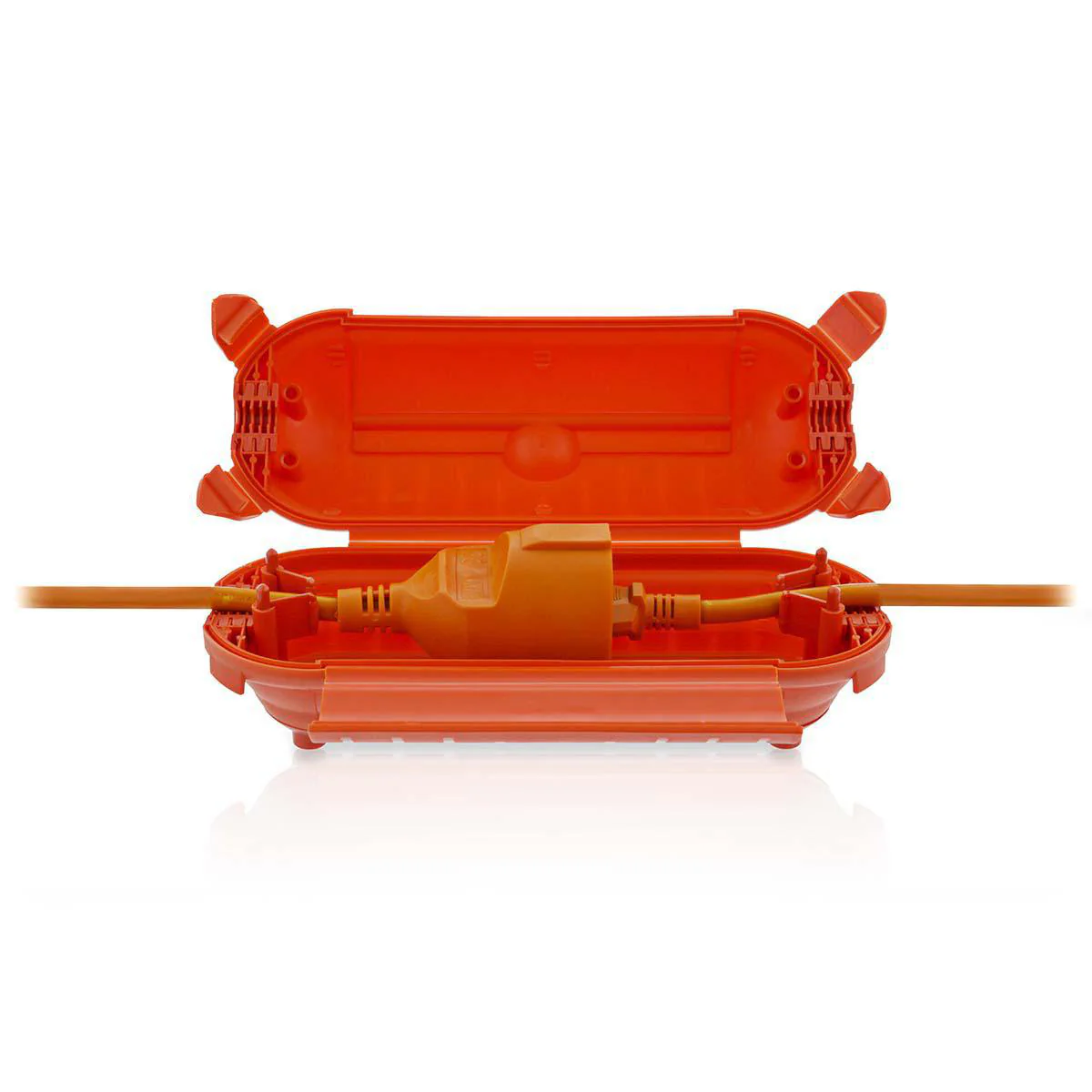 Stekkerbox IP44 - Kunststof - Oranje - Image 8