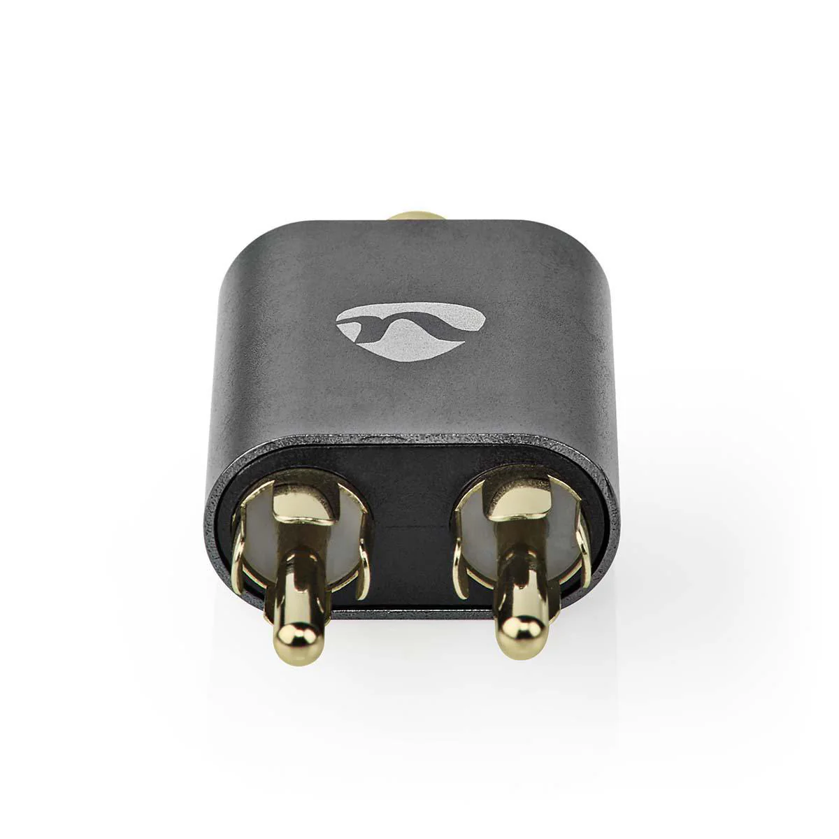 Stereo-Audioadapter 2x RCA Male - 3,5 mm Female - Verguld - Image 2