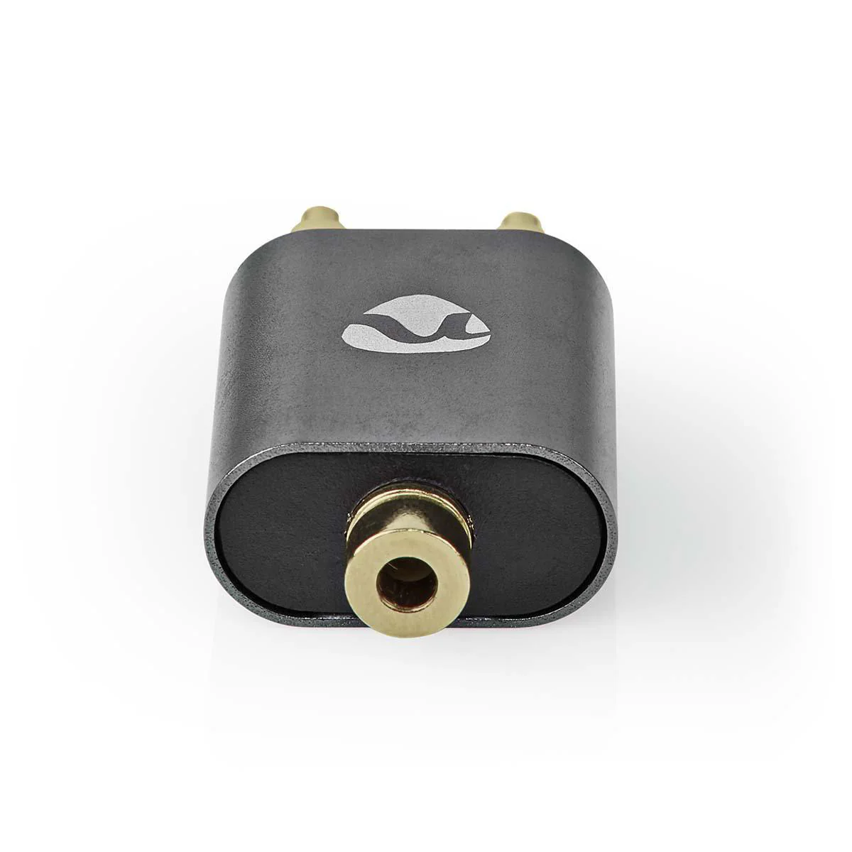 Stereo-Audioadapter 2x RCA Male - 3,5 mm Female - Verguld - Image 4