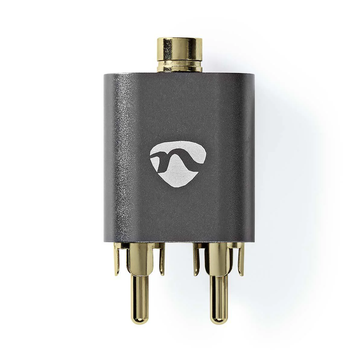 Stereo-Audioadapter 2x RCA Male - 3,5 mm Female - Verguld - Image 5