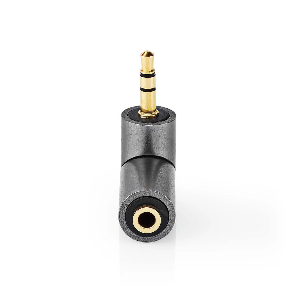 Stereo-Audioadapter 3,5 mm Male - 3,5 mm Female - Verguld - Image 2
