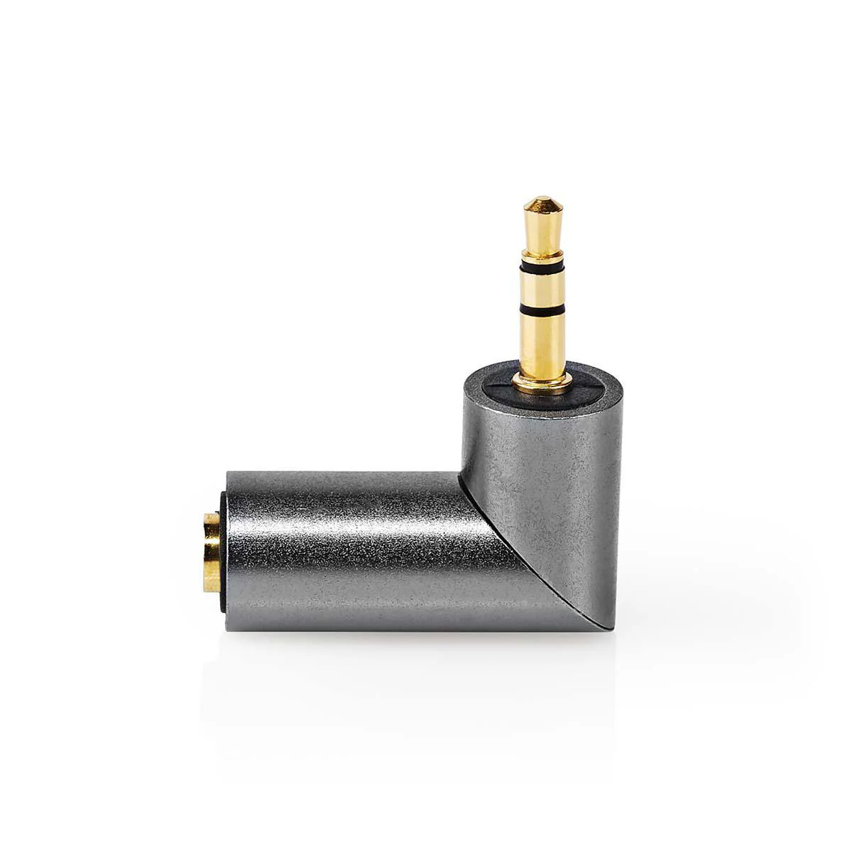 Stereo-Audioadapter 3,5 mm Male - 3,5 mm Female - Verguld - Image 4