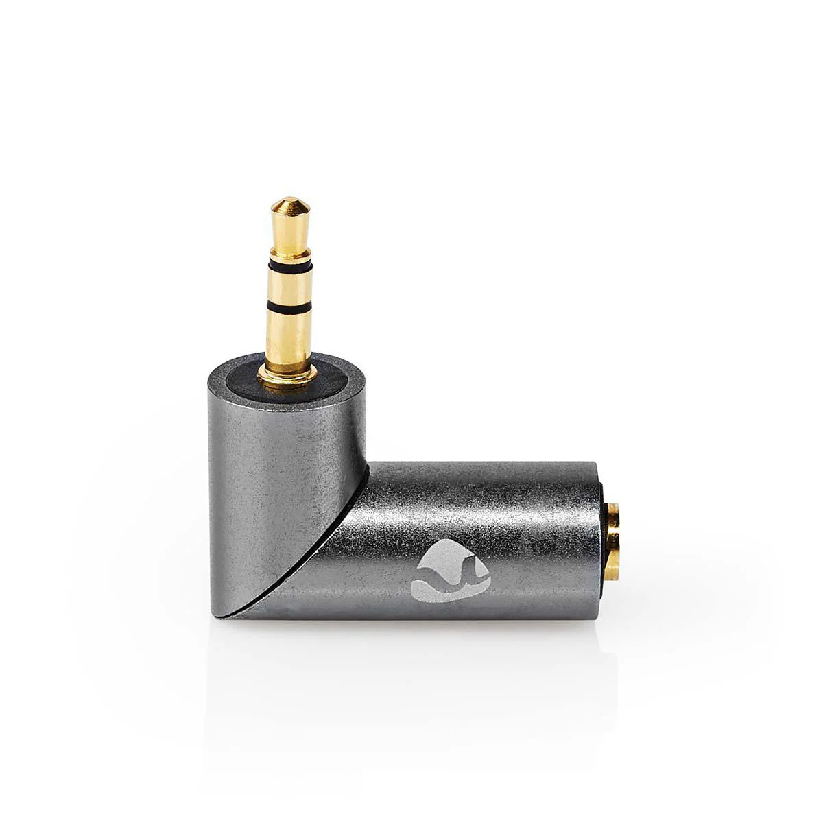 Stereo-Audioadapter 3,5 mm Male - 3,5 mm Female - Verguld - Image 5